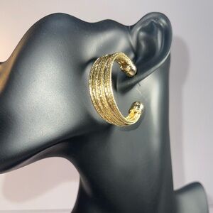NWOT Gold Tone Hoop Earrings.